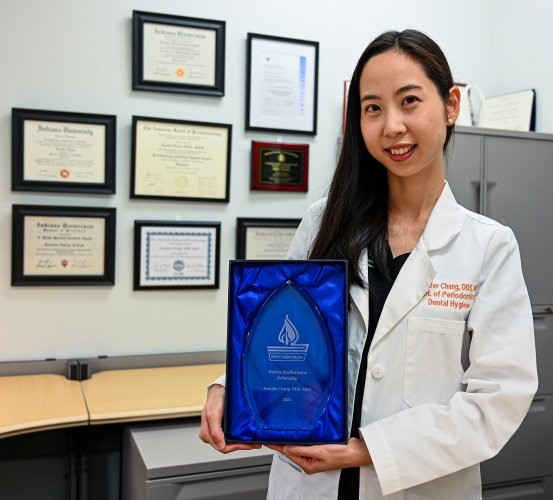 Dr. Natalie Change was recognized with the 2023 Nevins Biohorizons Fellowship from the American Academy of Periodontology Foundation.