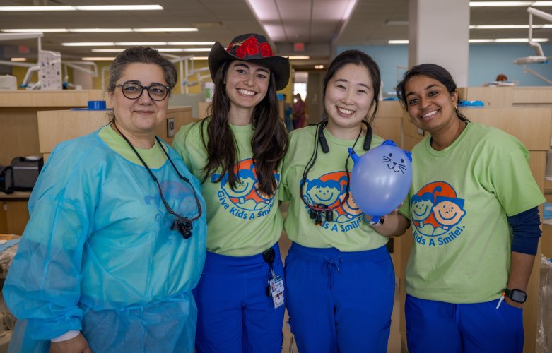Dental and dental hygiene students and several resident groups provided free care to uninsured, underserved children from the Houston community during the 20th Annual Give Kids A Smile on Feb. 23.