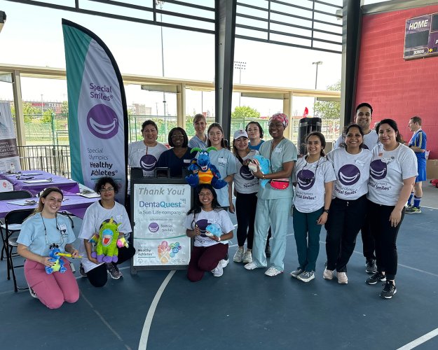 UTHealth Houston School of Dentistry volunteers at the 2024 Special Olympics East Region Spring Games in Baytown, Texas. Photo courtesy of Dr. Esther Kuyinu.