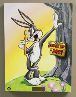 A fine art giclee of Bugs Bunny saying 