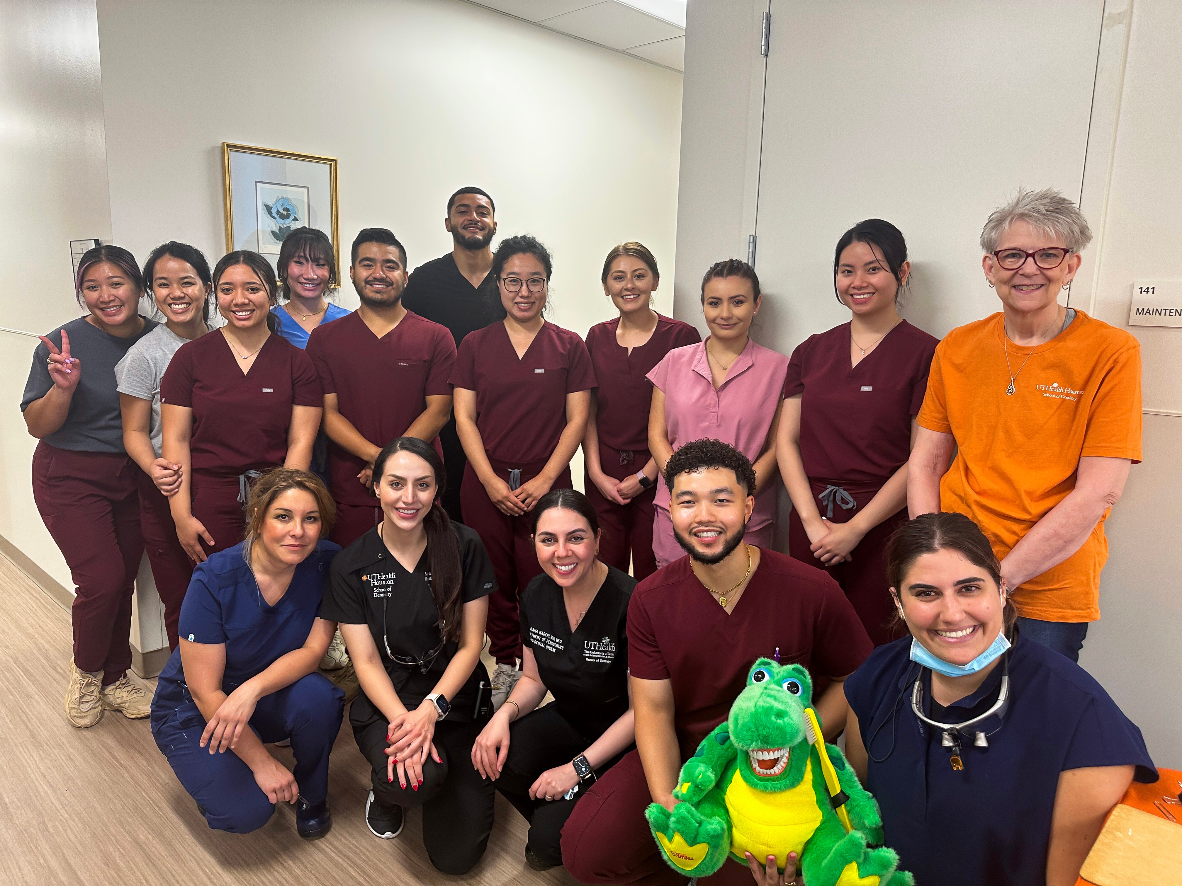 UTHealth Houston School of Dentistry volunteers at back-to-school event at CHRISTUS Foundation for HealthCare.