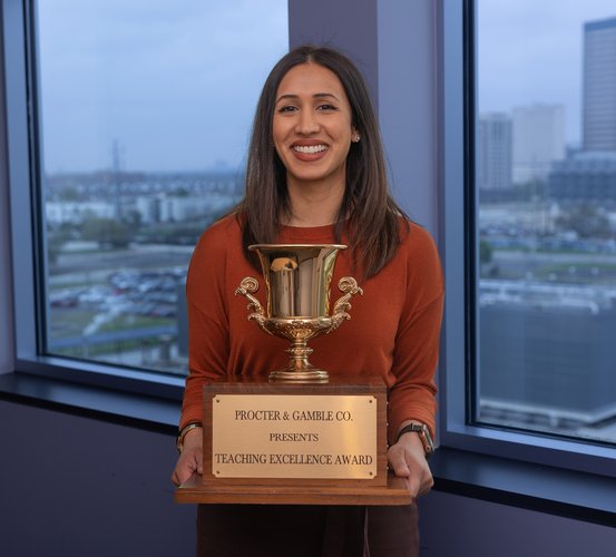 Associate Professor Tulsi Patel, RDH, MHA, of UTHealth Houston School of Dentistry was presented the Procter & Gamble Teaching Excellence Award, as its 2023 recipient.