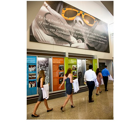 Students heading to white coat ceremony