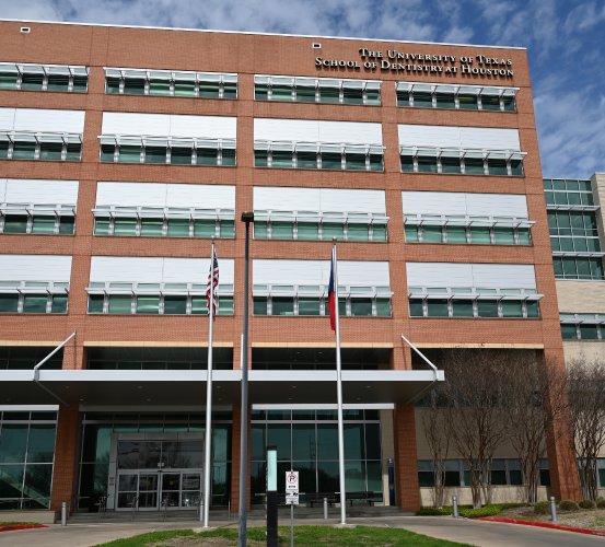 Exterior image of UTHealth Houston School of Dentistry.