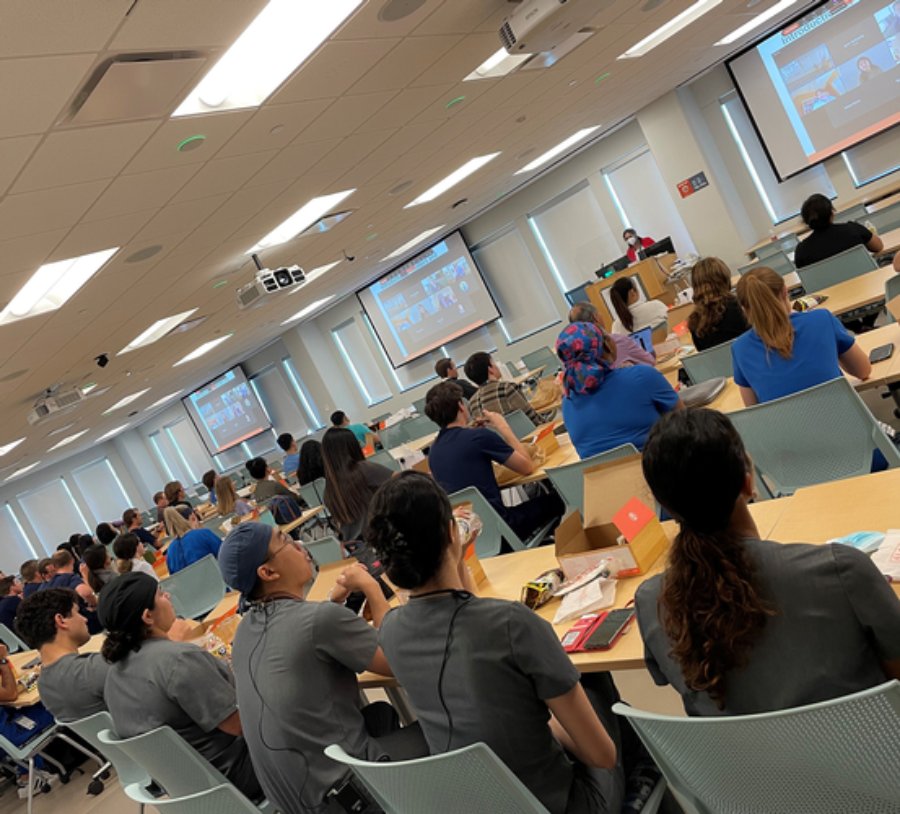 Student participants during orientation for UTHealth Houston School of Dentistry’s 2022 Summer Research Program.