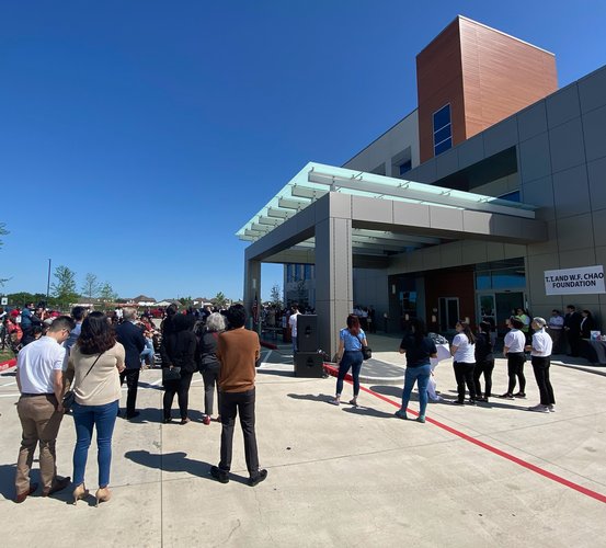 UT Dentists and UTHealth Houston School of Dentistry leadership were in attendance during HOPE Clinic's ribbon-cutting ceremony in March.