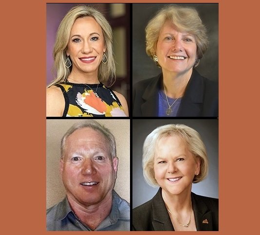 UTSD alumni nominated for 2020 Texas Dentist of the Year™ include (clockwise from top left) Drs. Nikki Green of Fort Worth, Glenda Owens of Houston, Karen Walters of Houston, and Russell Toler of Odessa.