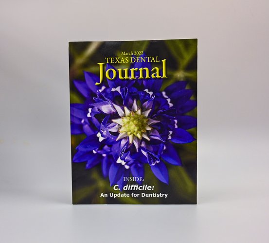 Cover of the March 2022 issue of the <i>Texas Dental Journal</i>. Photo by Kyle Rogers.