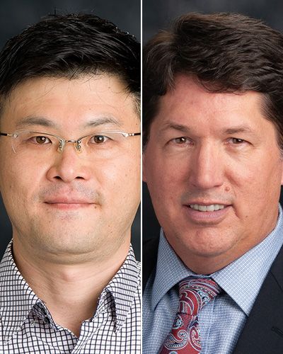 Headshots of Ji Wook Jeong, DDS, MS (left), and Timothy Kirkpatrick, DDS