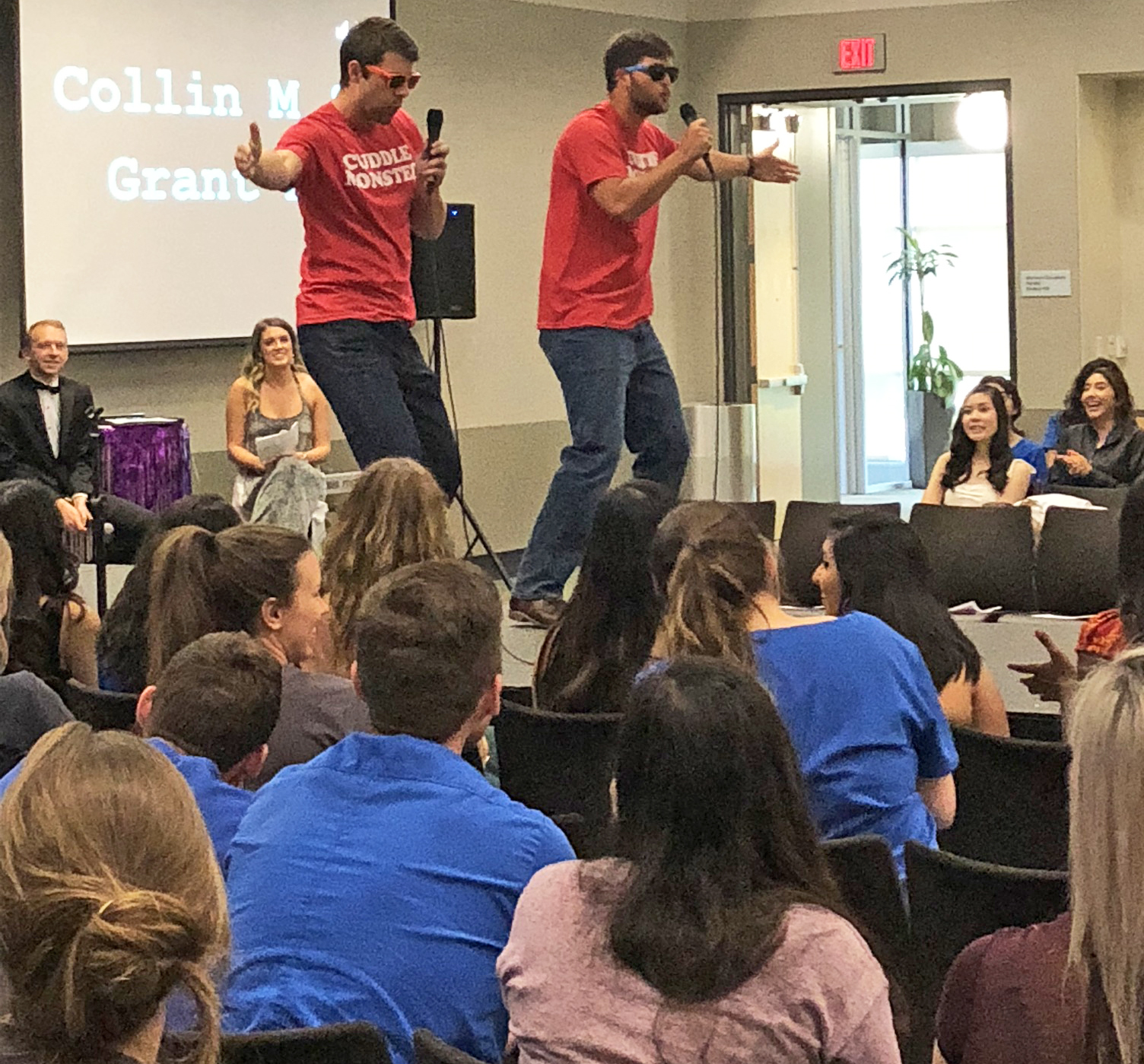 Male dental students take the spotlight at “Cinderfella,” an annual pageant spoof/talent show hosted by TAWD as a fundraiser. Male dental students take the spotlight at “Cinderfella,” an annual pageant spoof/talent show hosted by TAWD as a fundraiser.