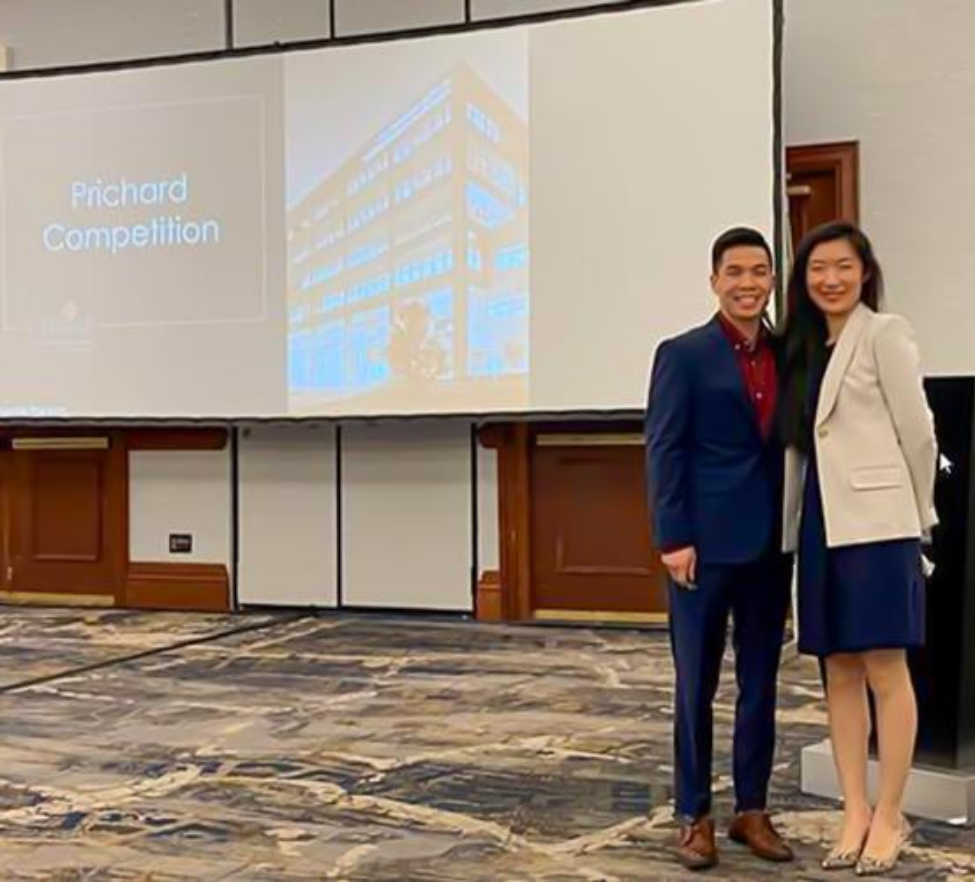 Drs. Thomas Nguyen and Le Wang were each finalists for the 2022 John F. Prichard Graduate Research Competition. Dr. Nguyen won for the Basic Research Category. Drs. Thomas Nguyen and Le Wang were each finalists for the 2022 John F. Prichard Graduate Research Competition. Dr. Nguyen won for the Basic Research Category.